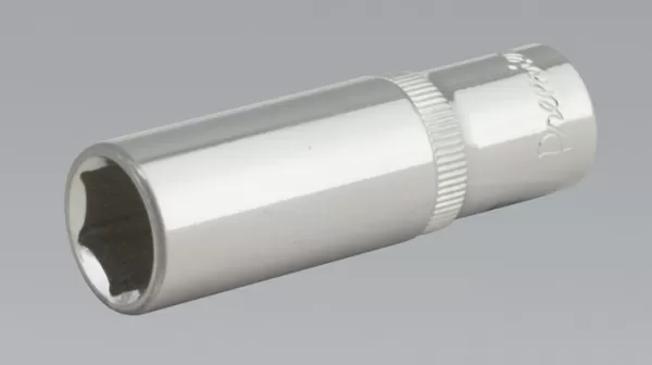 Image of Genuine SEALEY SP3814D WallDrive® Socket 14mm Deep 3/8Sq Drive Fully Polished