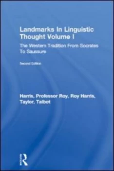 Image of Landmarks in Linguistic Thought Volume I by Professor Roy Harris Book