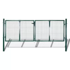 Image of Vidaxl Garden Mesh Gate Fence Door Wall Grille 289 X 75cm / 306 X 125 Cm