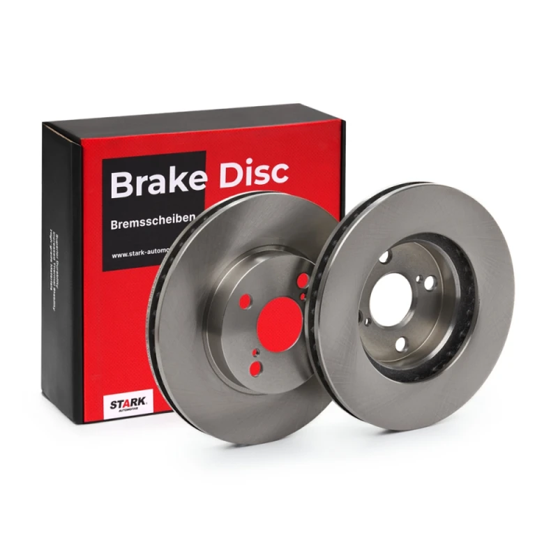 Image of STARK SKBD-0020059 Brake disc Front Axle, Vented, Cast Iron, Uncoated, Untreated, without bolts/screws Cast Iron Brake Disc (82)