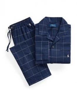 Polo Ralph Lauren Flannel Sleepwear Set - Navy, Size 2XL, Men