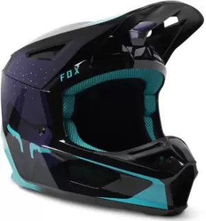 Image of FOX V2 Vizen Motocross Helmet, black-purple, Size 2XL, black-purple, Size 2XL