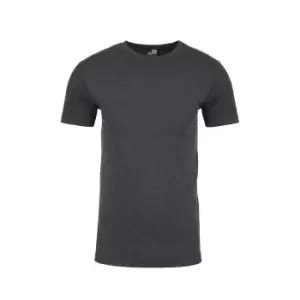 Image of Next Level Adults Unisex Suede Feel Crew Neck T-Shirt (L) (Heather Metal)