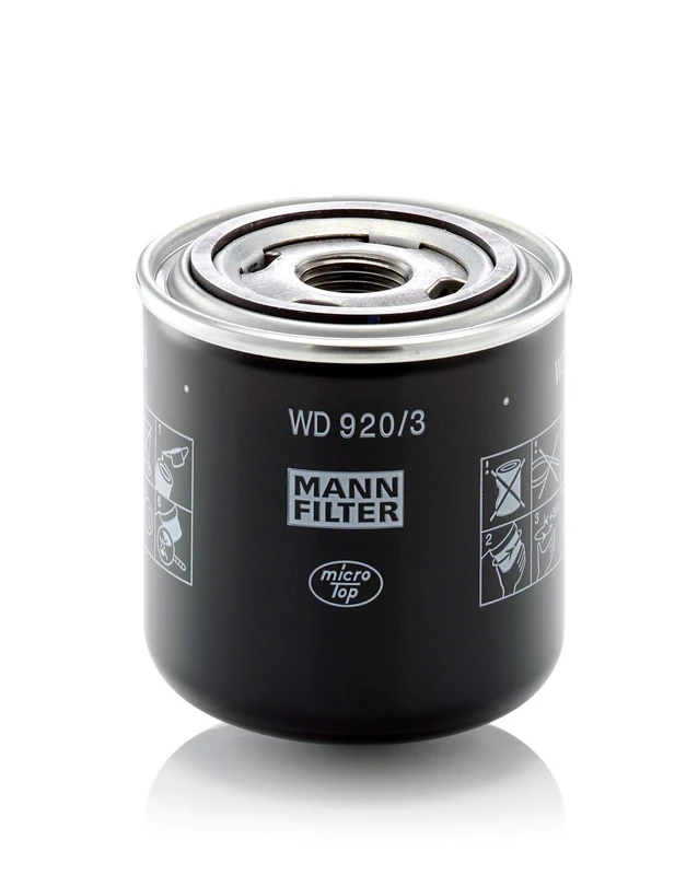 Image of MANN-FILTER WD 920/3 Transmission Filter with one anti-return valve Hydraulic Filter, automatic transmission (416)