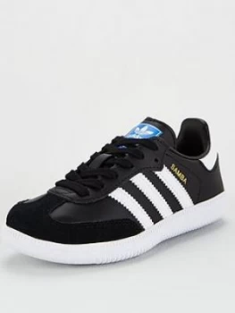 Image of Adidas Originals Samba Og Childrens Trainers - Core Black