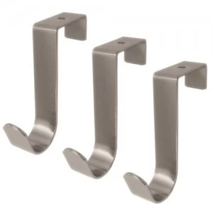 image of Select Hardware Over The Door 3 Column Hooks 1 Pack