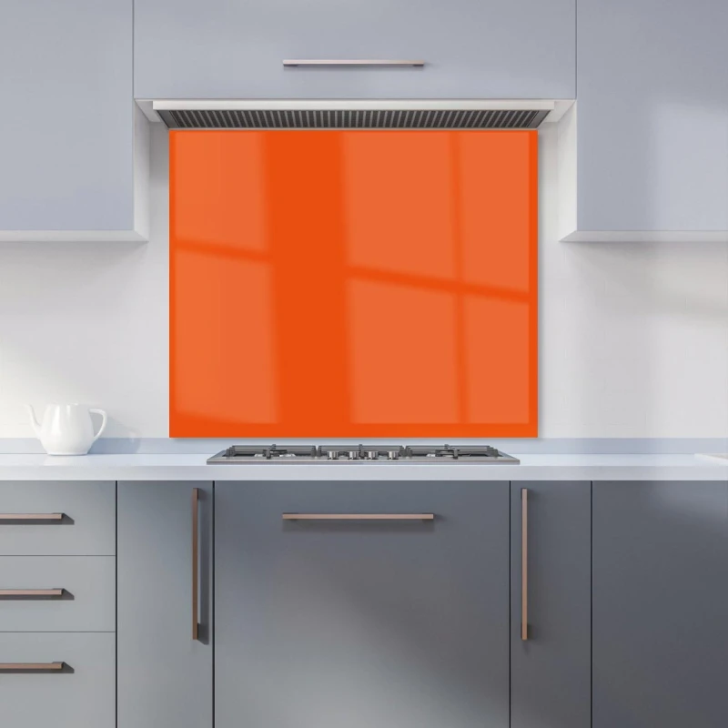 Image of Warren Reed - Designer Flame Orange Kitchen Splashback Size: 600mm x 750mm Orange Unisex 600mm x 750mm