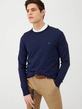Image of Polo Ralph Lauren Golf Golf Crew Knit Jumper - Navy