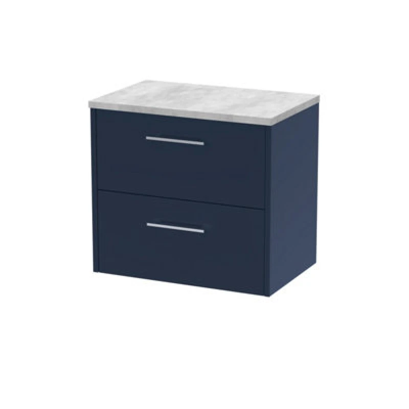Image of Hudson Reed 600 Wh 2-Drawer Vanity & Laminate Top