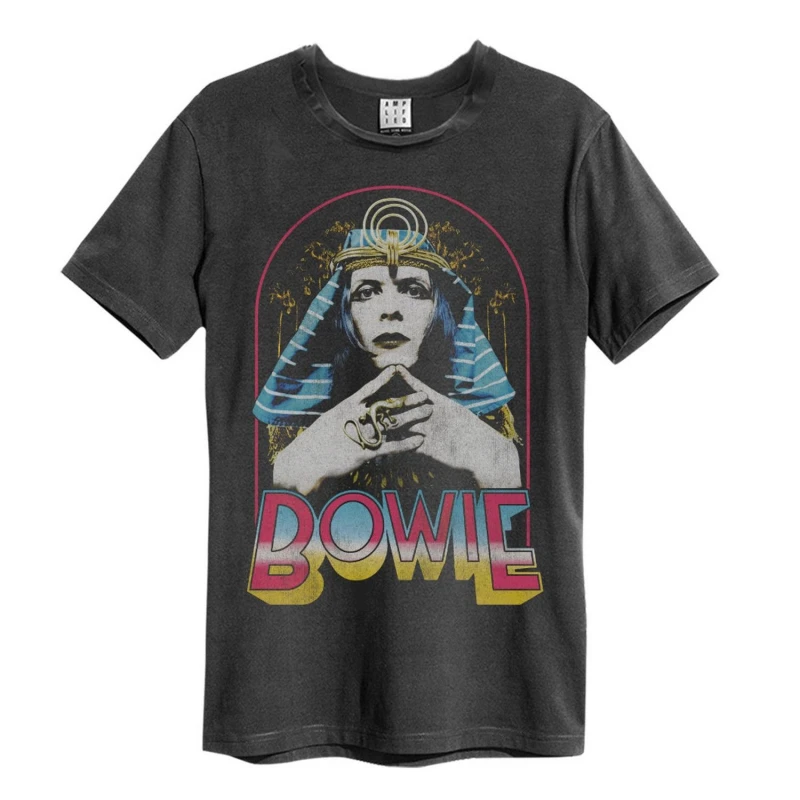 Image of Amplified Amplified Men Sphinx David Bowie T-Shirt in Charcoal Size: X-Small Charcoal XS Male 5063238050099