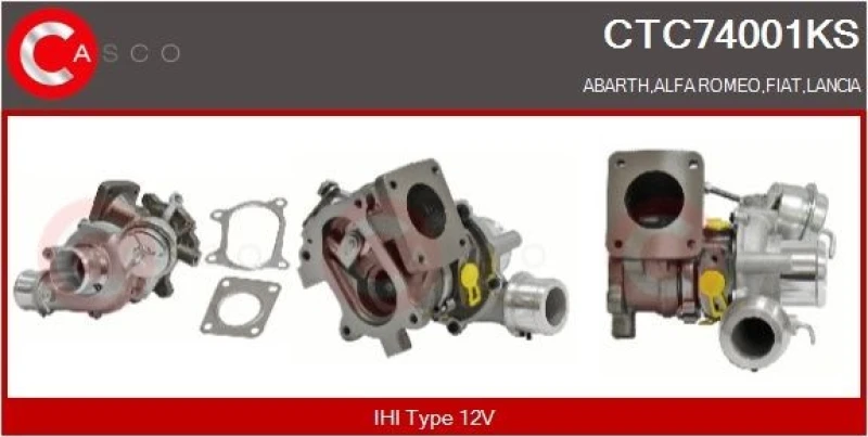 Image of CASCO Turbocharger CASCO CTC74001KS