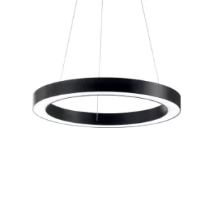 Image of Oracle Integrated LED Medium Ceiling Pendant Black 3000K