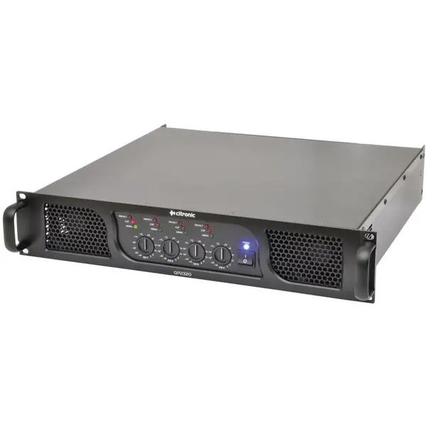 image of Citronic QP2320 2U Rack Mount Quad Power Amplifier 4 x 580W QP2320