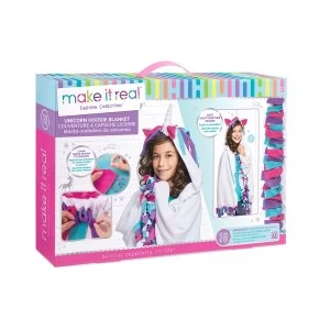 image of Make It Real - Unicorn Hoodie Blanket Making Kit