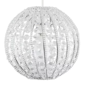 image of Beaded Acrylic Ball Pendant Shade