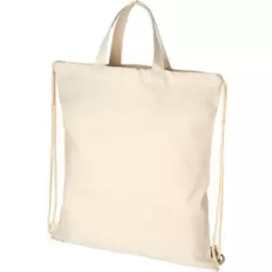 Image of Bullet Adults Unisex Pheebs 210gm Drawstring Bag (One Size) (Natural) - Natural