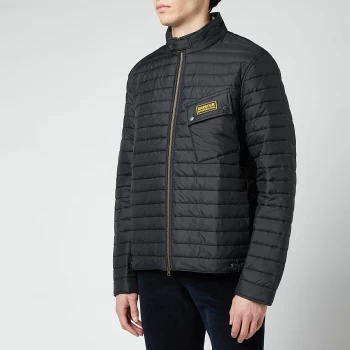 Image of Barbour International Mens Path Quilted Jacket - Black - M
