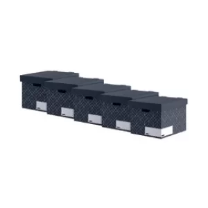 Image of Bankers Box Decor Storage Box Grey (Pack of 5) 4482801