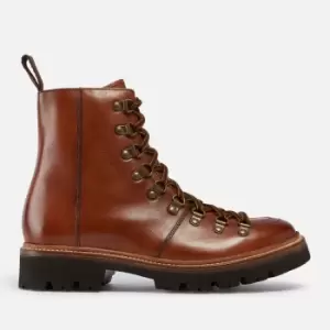 Image of Grenson Womens Nanette Hand Painted Leather Hiking Style Boots - Tan - UK 3