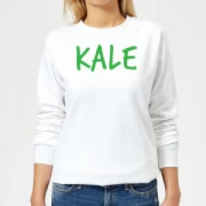 Image of Kale Womens Sweatshirt - White - 3XL