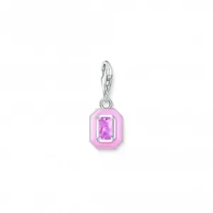 Image of Charmista Pink Cold Enamel Stone Charm Pendant 2030-041-9