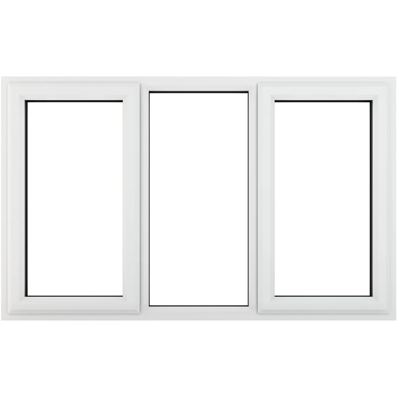 Image of Crystal Triple Glazed Window White Lh & Rh 1770 X 1115Mm Clear 60WHTG17701115