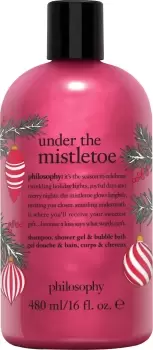 image of Philosophy Under The Mistletoe Shower Gel & Bubble Bath 480ml