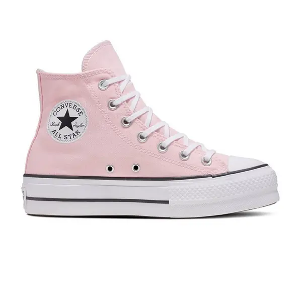 Image of Converse All Star Platform High Top Trainers - Pink 3