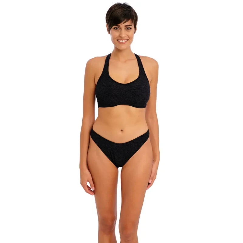 Image of Freya Womens cutaway swimsuit bottoms Freya Ibiza Waves Noir Female L