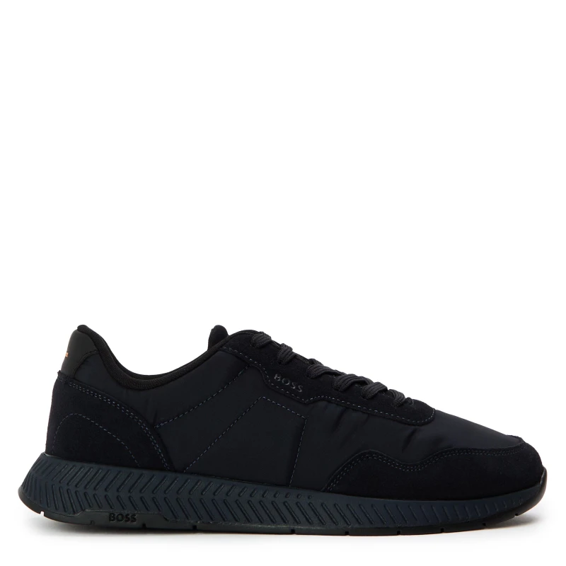 Image of Boss Mens Titanium Runners Low-Top Trainers Dark Blue male 7 (41)