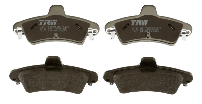 Image of TRW GDB1580 Brake pad set with acoustic wear warning Brake Pad Set,disc brake (402)
