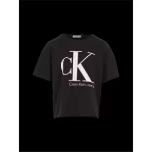 Image of Calvin Klein Jeans Clr Reveal Monogram T-Shirt - Black