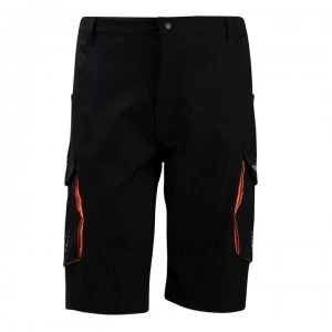 image of Muddyfox Mountain Bike Shorts Mens - Black/Orange