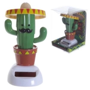 Image of Cactus Wearing Sombrero Solar Powered Pal
