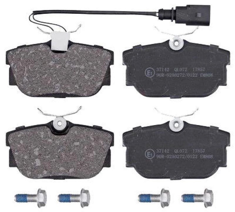 Image of A.B.S. 37142 Brake pad set with integrated wear sensor Brake Pad Set,disc brake (402)