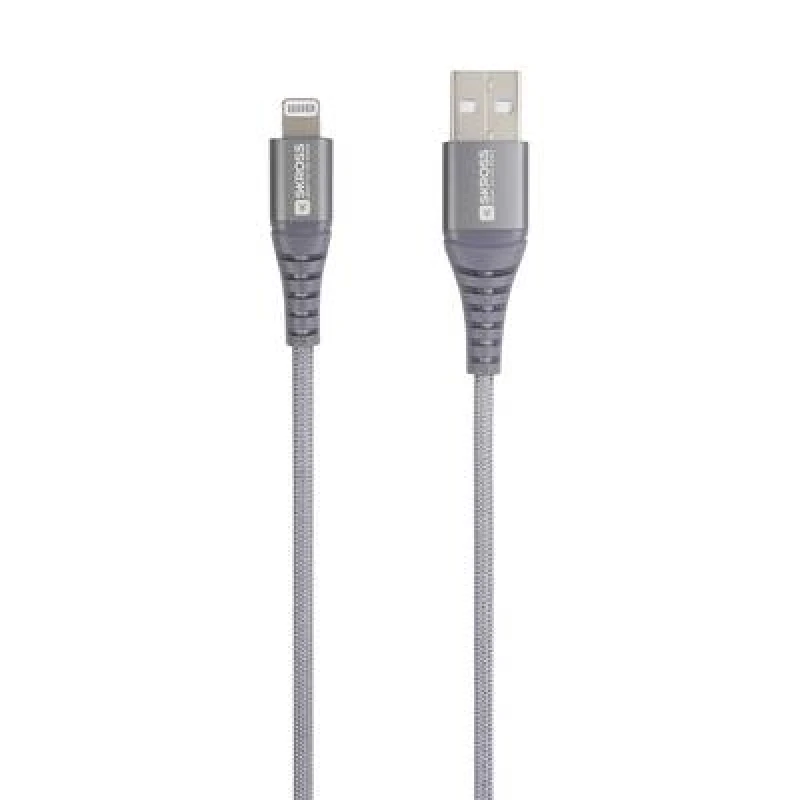Image of Skross USB Kabel USB-C 2.0 to Lightning Cable Braiding 2.00m space...