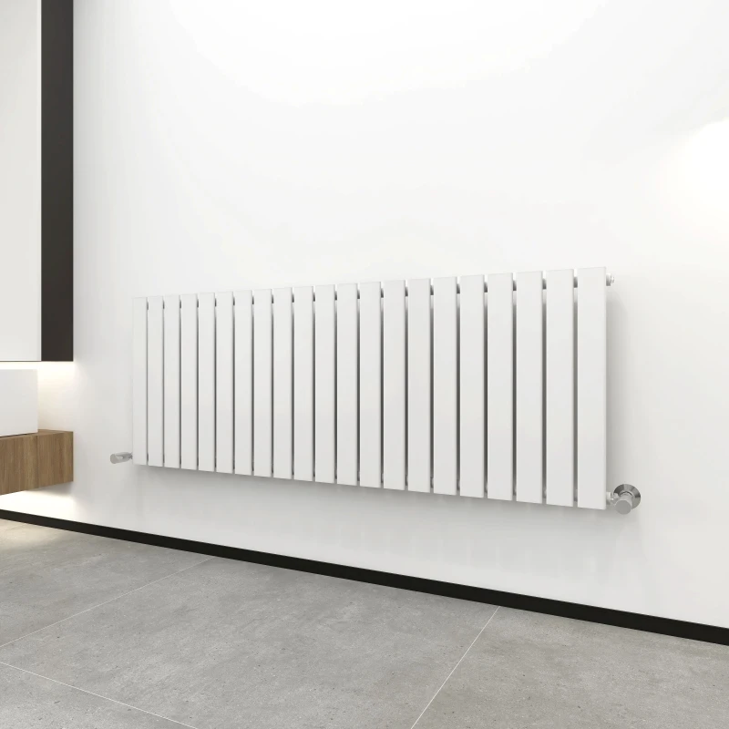 Image of MCC DIRECT Mcc Direct - 600 x 1428mm Single Designer Flat Panel Central Heating Radiator white HS1701