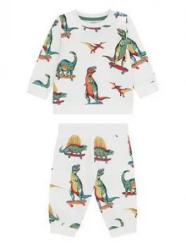 image of Cath Kidston Baby Boys 2 Piece Dino Jog Set - Oyster