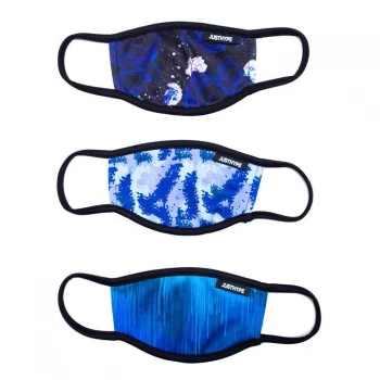 image of Hype Face Mask 3 Pack Junior - Floral graffiti