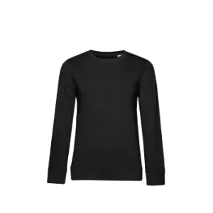 image of B&C Womens/Ladies Organic Sweatshirt (M) (Black)