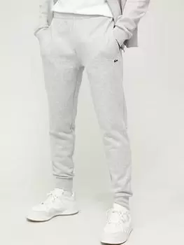 Image of Lacoste Logo Jersey Joggers - Grey, Size 2XL, Men