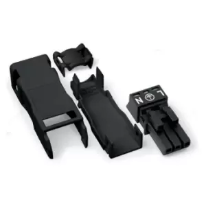 Image of Wago 890-103 Socket, Winsta Mini, 3Pole, Black