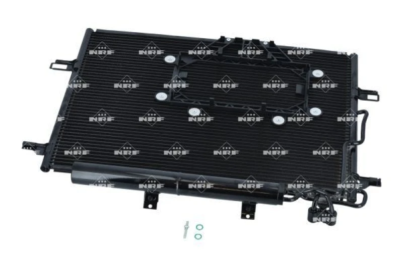 Image of NRF 350211 Condenser EASY FIT, with seal ring, with nitrogen filling Aluminium Condenser,air conditioning (448)