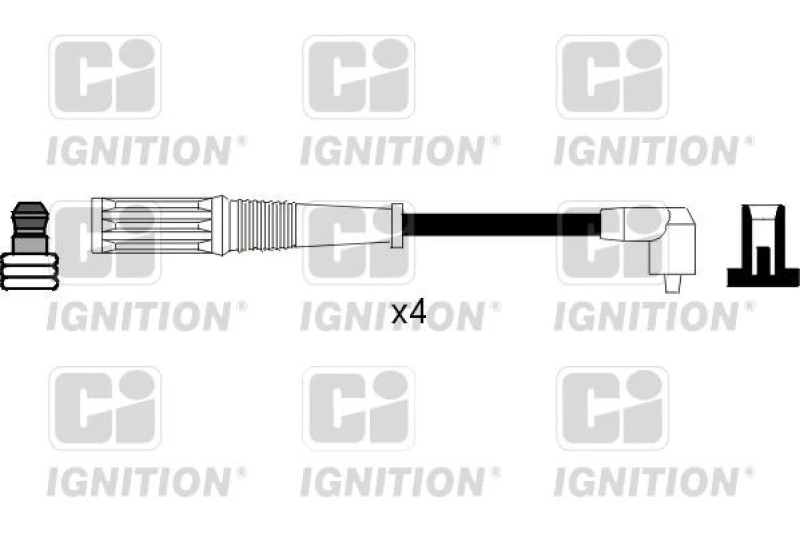 Image of QUINTON HAZELL Ignition lead set QUINTON HAZELL XC375