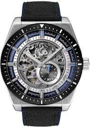 Image of Hugo Boss Signature Timepiece Collection Skeleton 1513645 Men Strap Watch