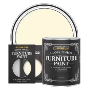 image of Rust-Oleum Gloss Furniture & Trim Paint - CLOTTED CREAM - 750ml