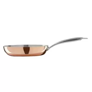 Image of Interiors By Ph 24Cm Frying Pan, Copper And Tri Ply - Stainless Steel Handle