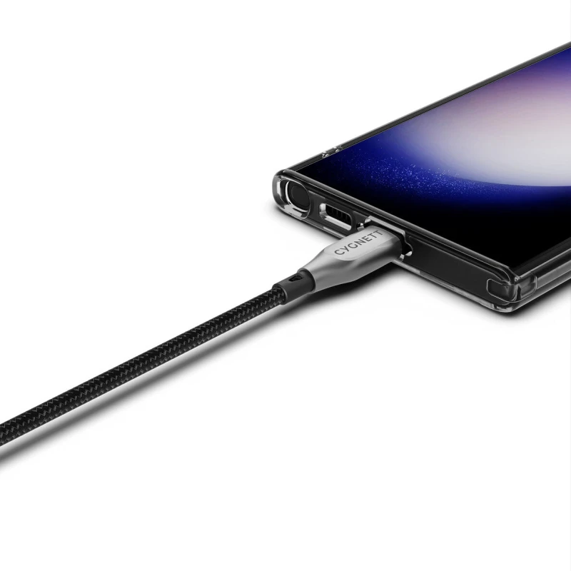 Image of Cygnett Cygnett CY4680PCUSA USB cable USB 2.0 1m USB A USB C Black, Silver CY4680PCUSA