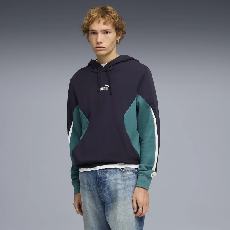 Image of Puma Essential Logo Hoodie Navy Cotton S