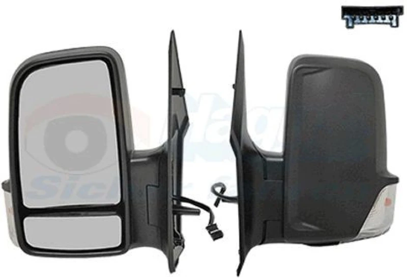 Image of VAN WEZEL Wing mirror VAN WEZEL 3083807